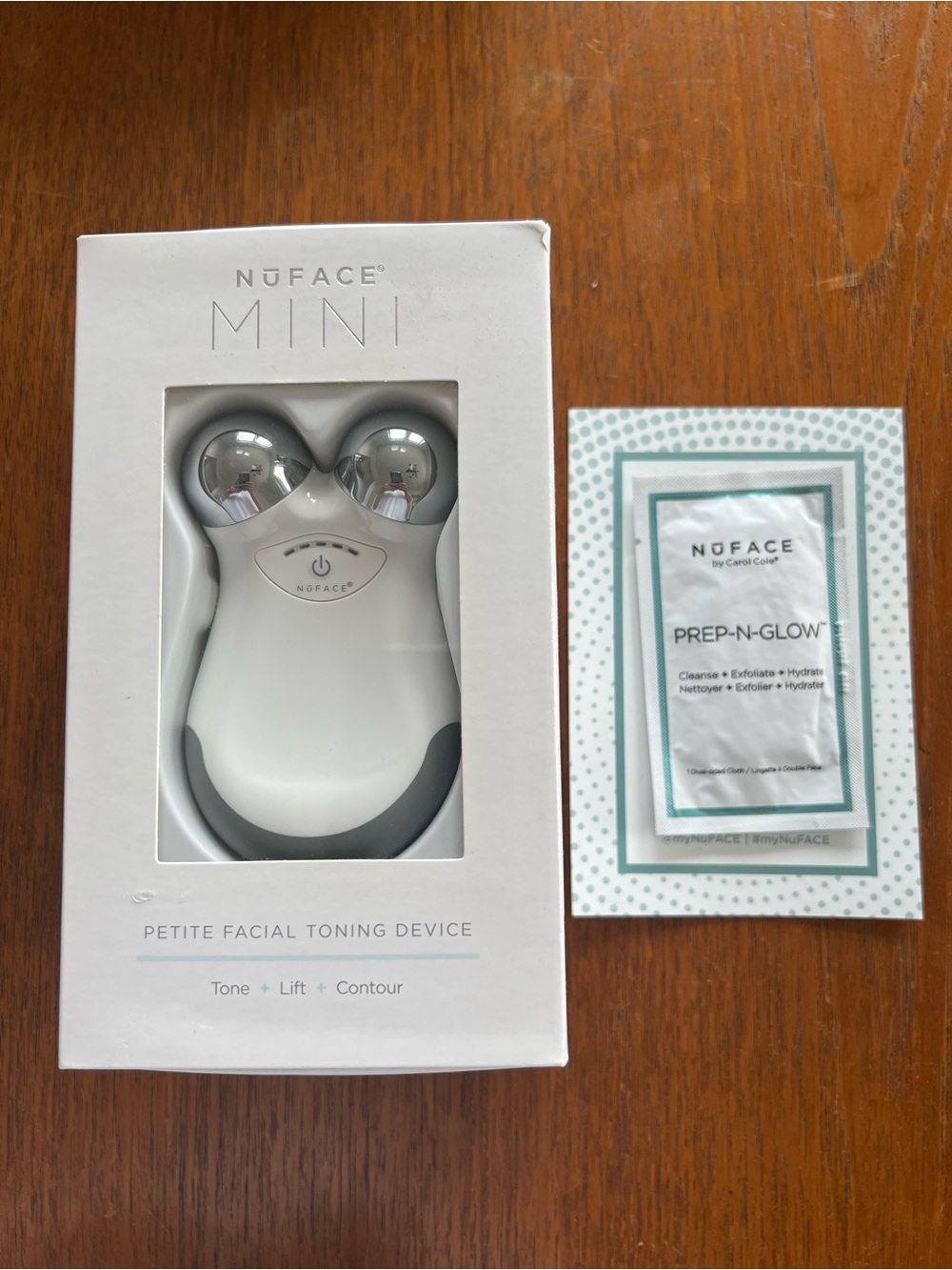 NuFACE Mini Petite Facial Toning Device in White and Silver